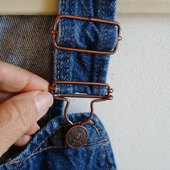 Free People Sunkissed Denim Short Shortalls Overalls Blue - Picture 4 of 11